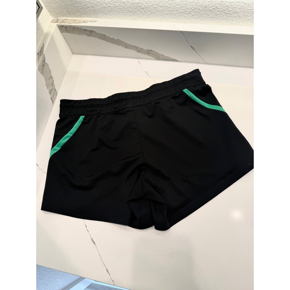 Nike Dri-FIT Womens Athletic Shorts Black Green Size Small Training - Picture 4 of 5